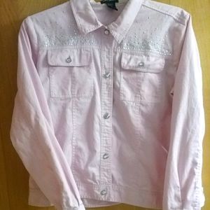 Pink Jacket Full of Bling